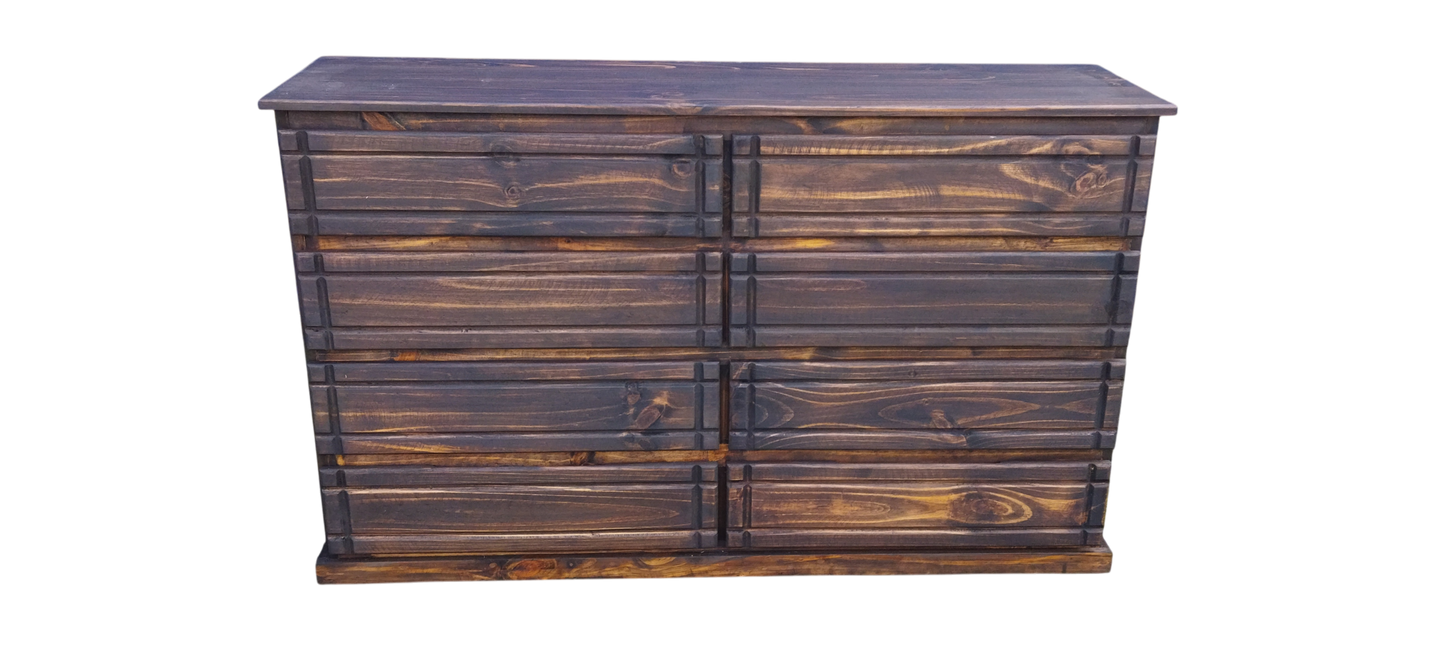 Cómoda Gavetero 8 gavetas Rustico