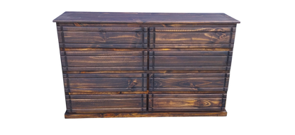 Cómoda Gavetero 8 gavetas Rustico