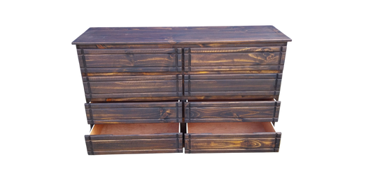 Cómoda Gavetero 8 gavetas Rustico