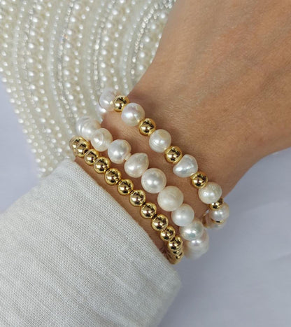 Pulseras de perlas cultivadas