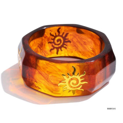 Brazalete Maxi Ámbar con Detalles Marinos