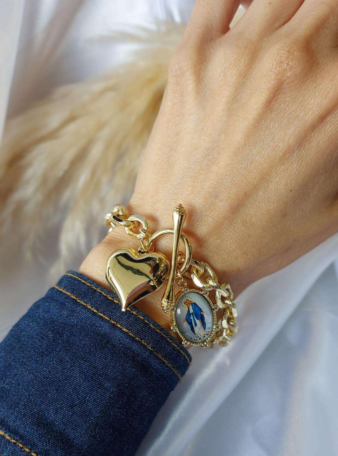 Pulseras en baño de oro 18 quilates