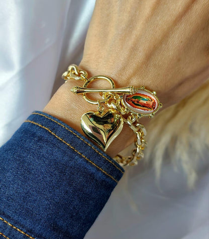 Pulseras en baño de oro 18 quilates