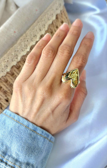 Anillos ajustables en baño de oro 18 quilates atemporales