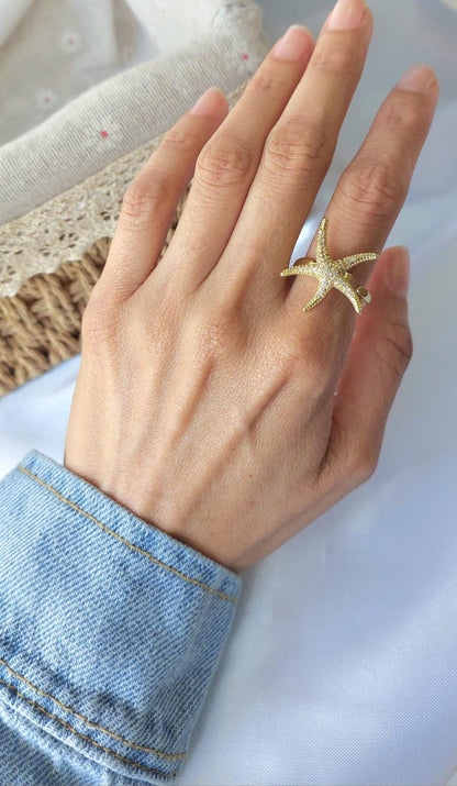 Anillos ajustables en baño de oro 18 quilates atemporales